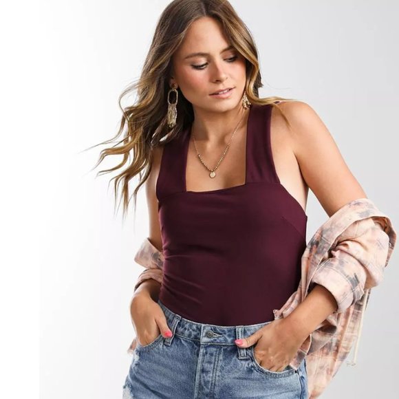 Free People Tops - Free People She's So Sleek Bodysuit NWT